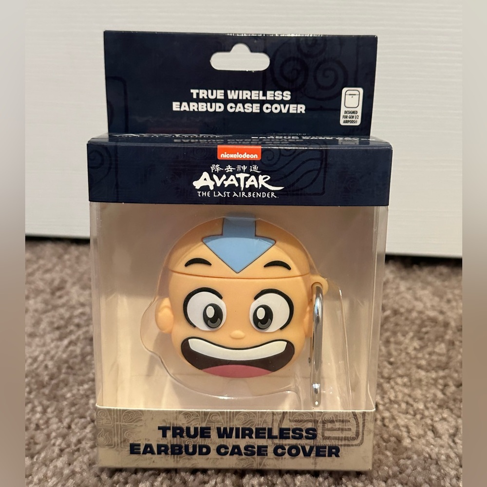 Nickelodeon Avatar Blue and Yellow Earbud Case Cover